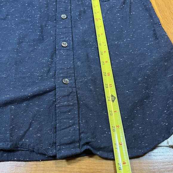 Flint and Tinder The Architect Shirt in Navy Donegal Slim Fit Casual Size XS - Picture 4 of 9
